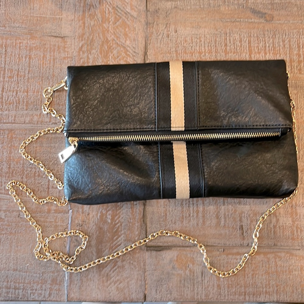 Faux Leather Crossbody/Clutch